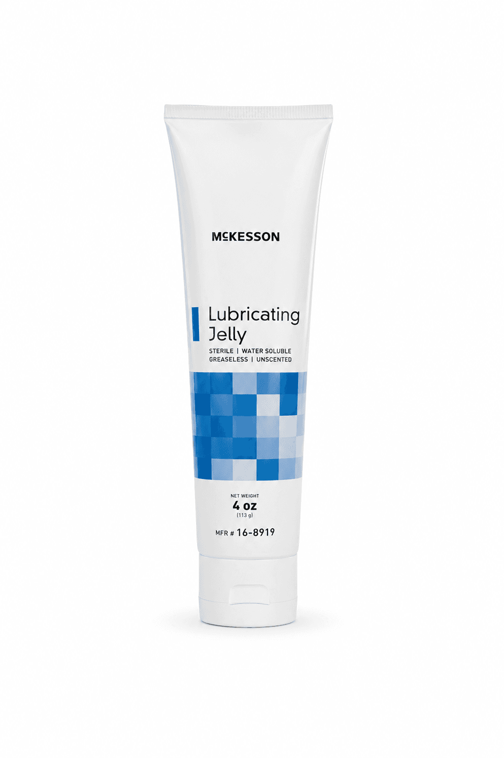 Lubricating Jelly 4oz tube front view.