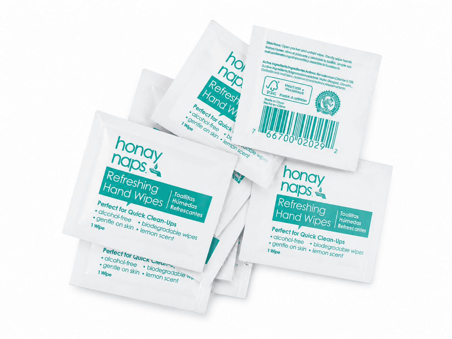 Refreshing Hand Wipes for Back to Work Safety Kit.