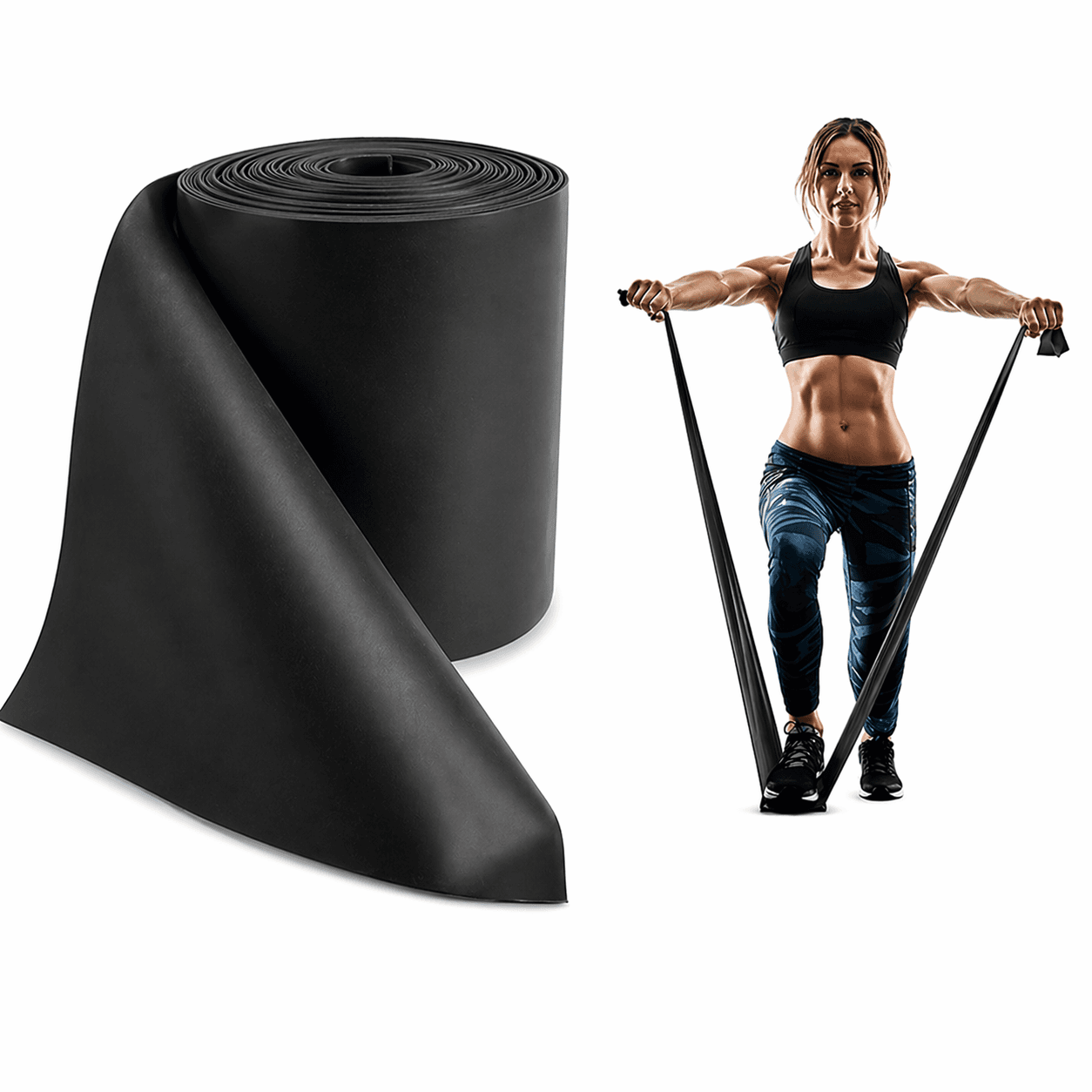 Black Thera Band 46 m 50 yards