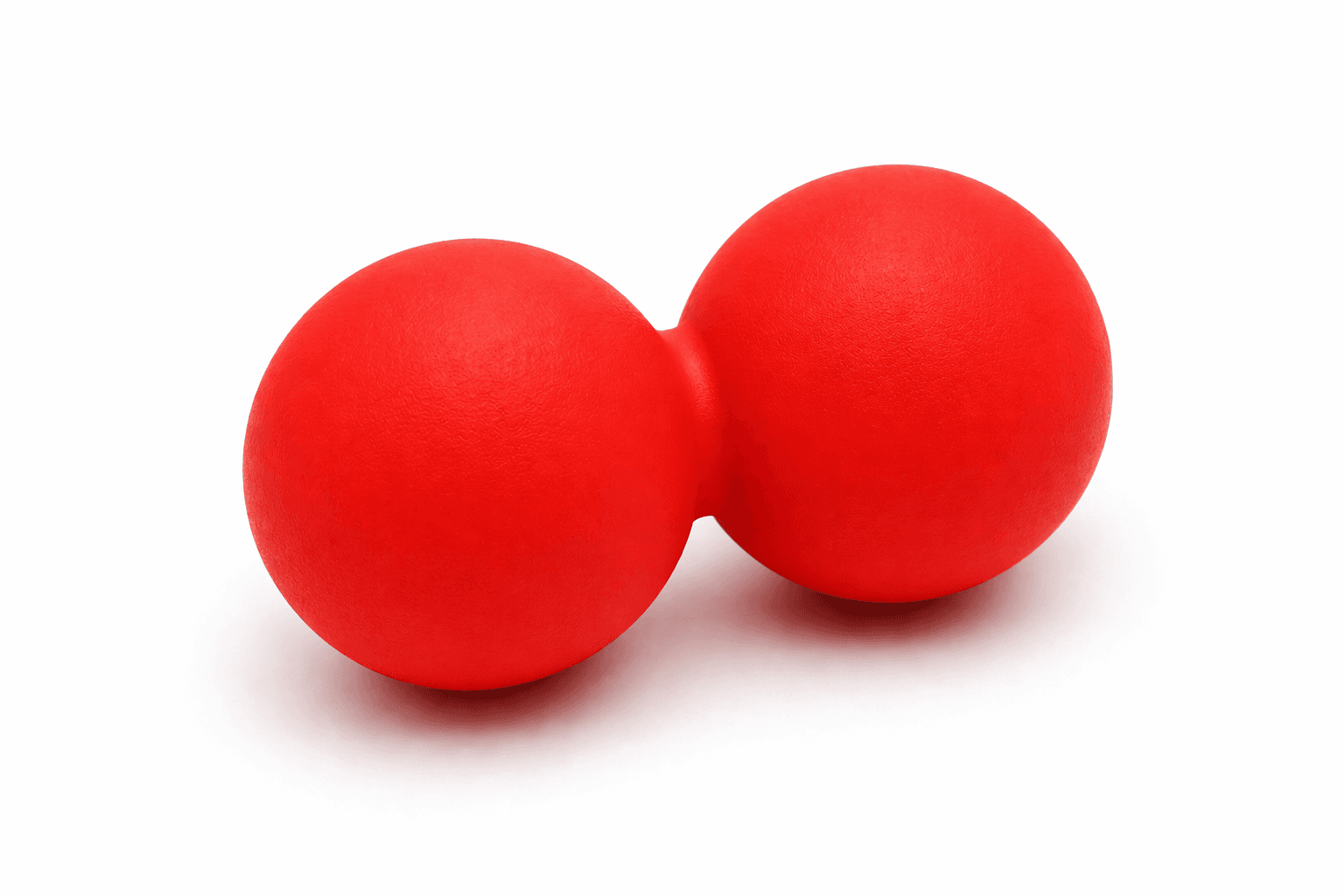 Red Peanut Massage Ball 64 mm x 128 mm.