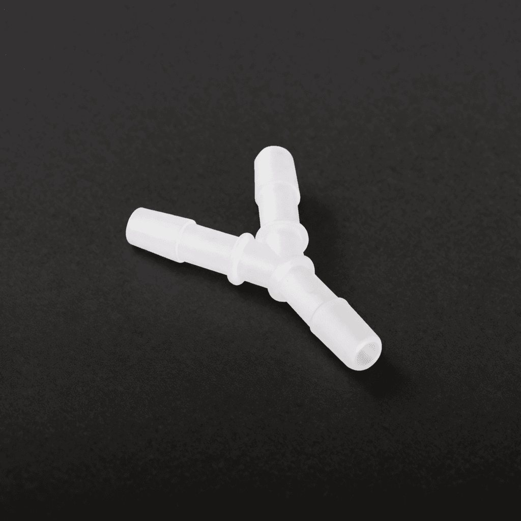 Oxygen tubing connector and accessory.