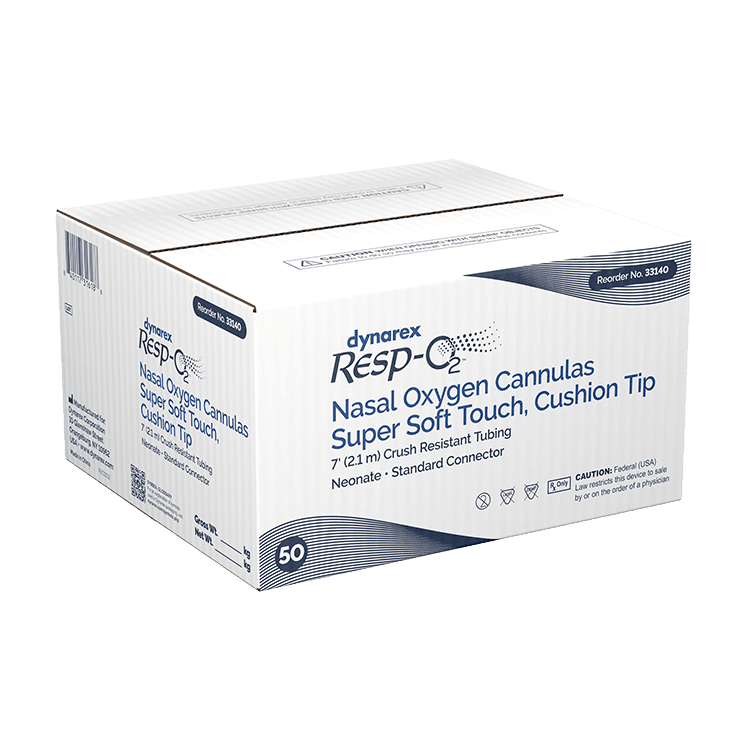 Nasal Oxygen Cannula Super Soft-Touch Cushion Tip in Box.