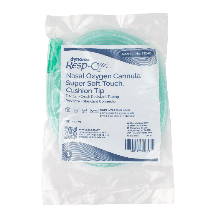Nasal Oxygen Cannula Super Soft-Touch Cushion Tip in Pack.