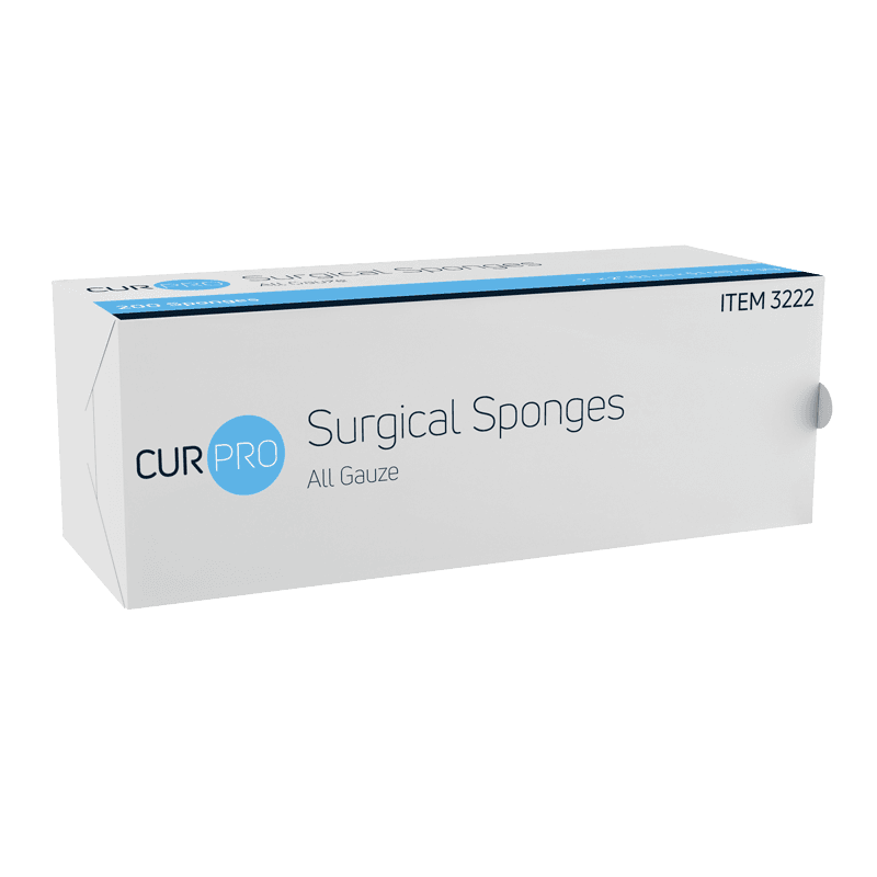 Surgical Gauze Sponge 2 x 2-inch box.