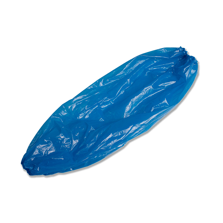 Disposable Tattoo Arm Sleeve Cover Barrier Blue full view.