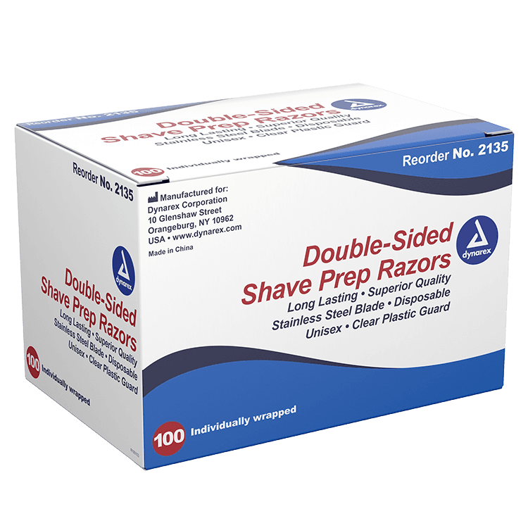 Double Sided Shave Prep Razors big box front view.