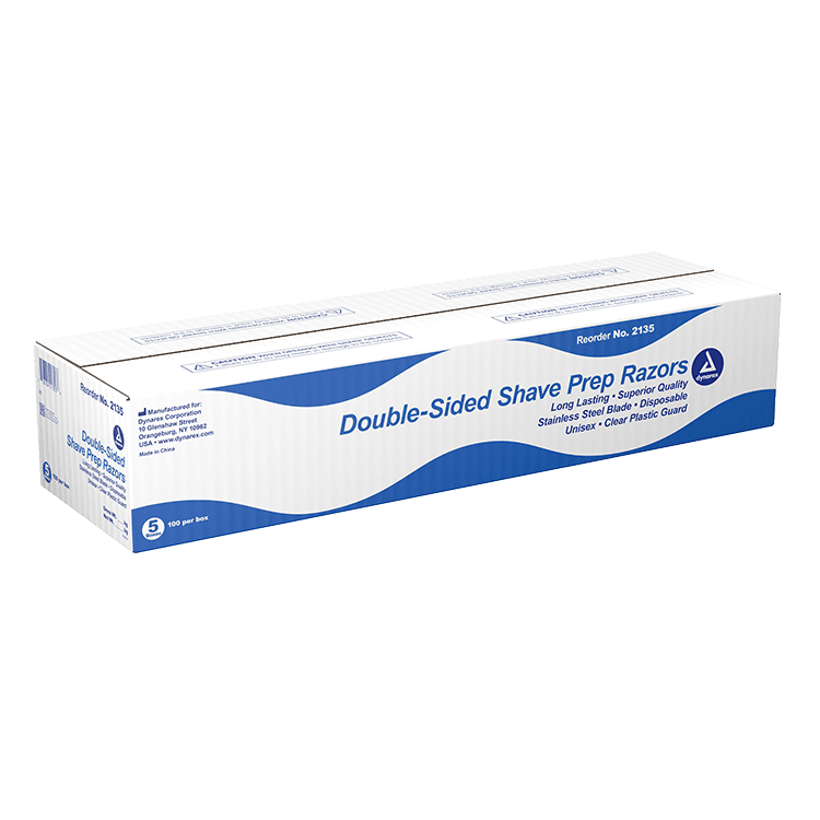 Double Sided Shave Prep Razors small box front view.