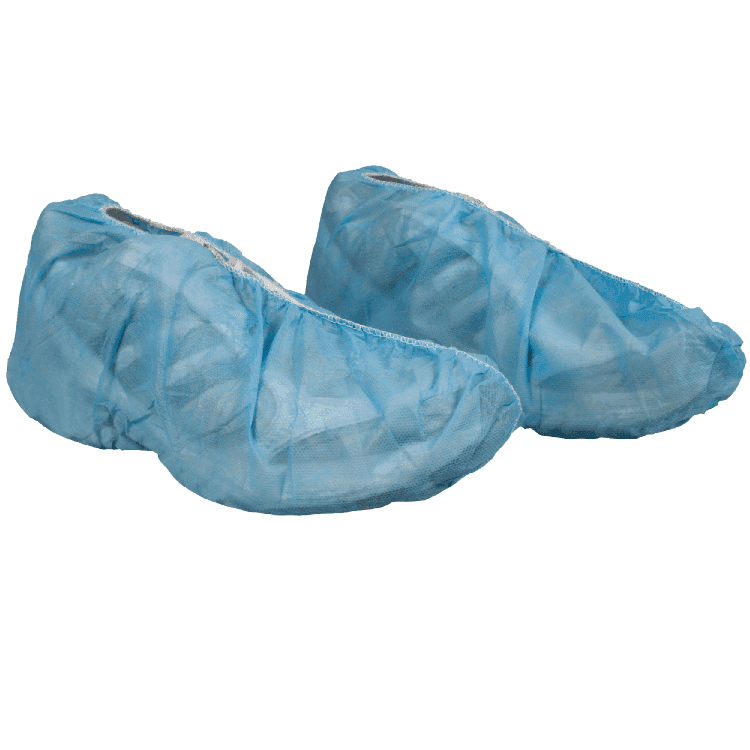 Shoe Covers on a pair of boots.