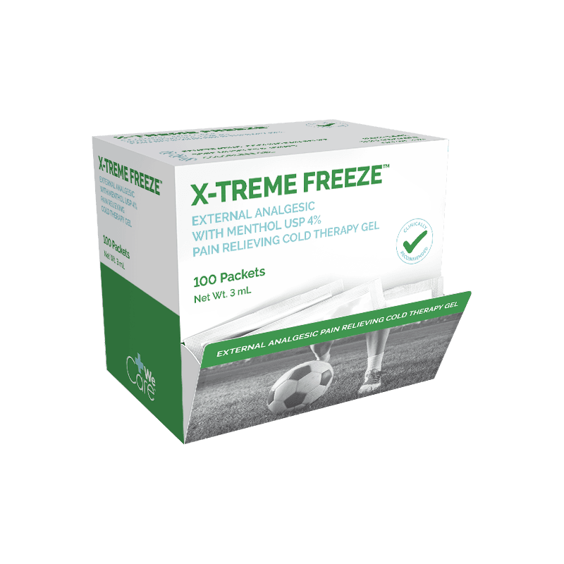 X-Treme Freeze 3 mL Packet box front view.
