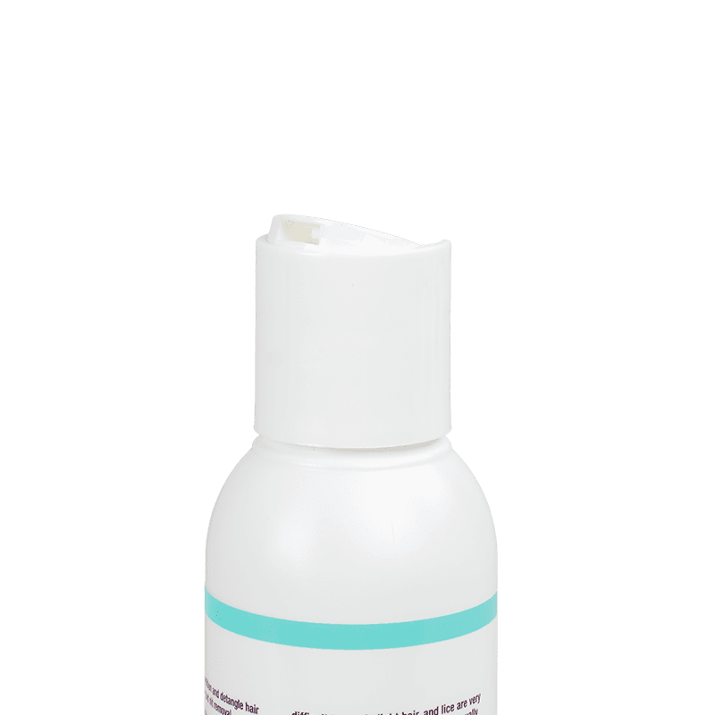 Clear Nit Lice and Nit Conditioner 8 Fl oz bottle opening side view.