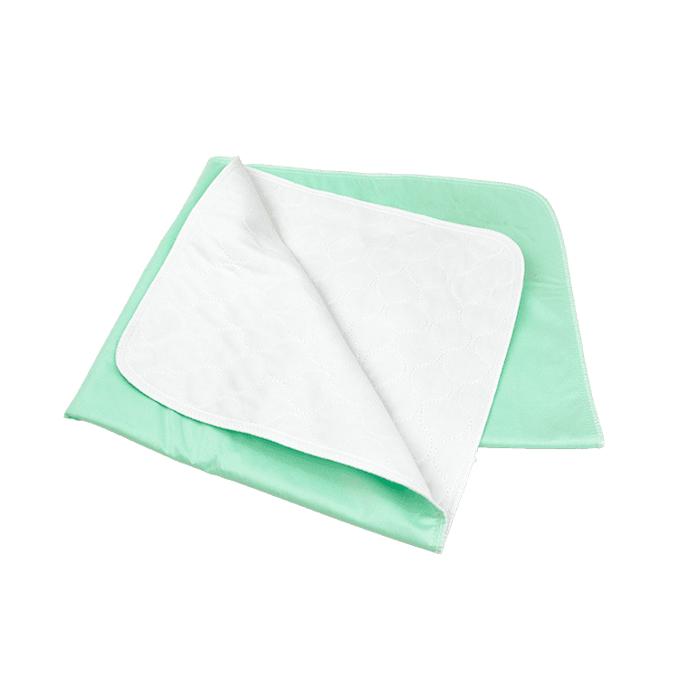 Green Reusable Under pad 17 x 22 inch folded.