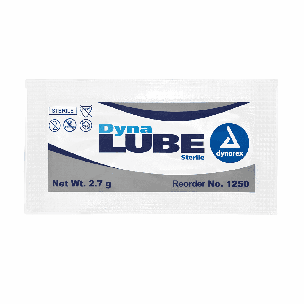 DynaLube Lubricating Jelly - Sterile 2.7 g Packet front view.
