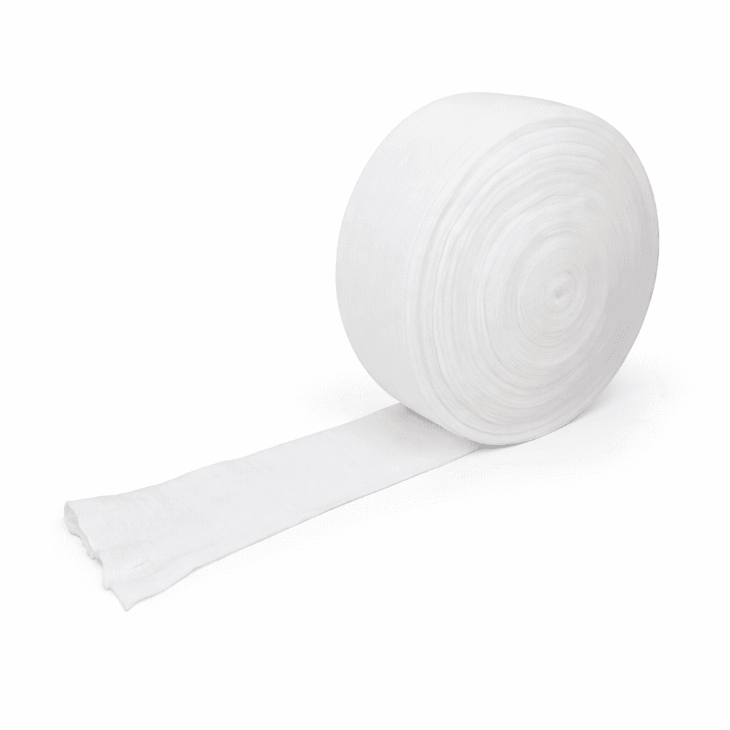 Compression Stockinette White 3"x25yrds roll side view.