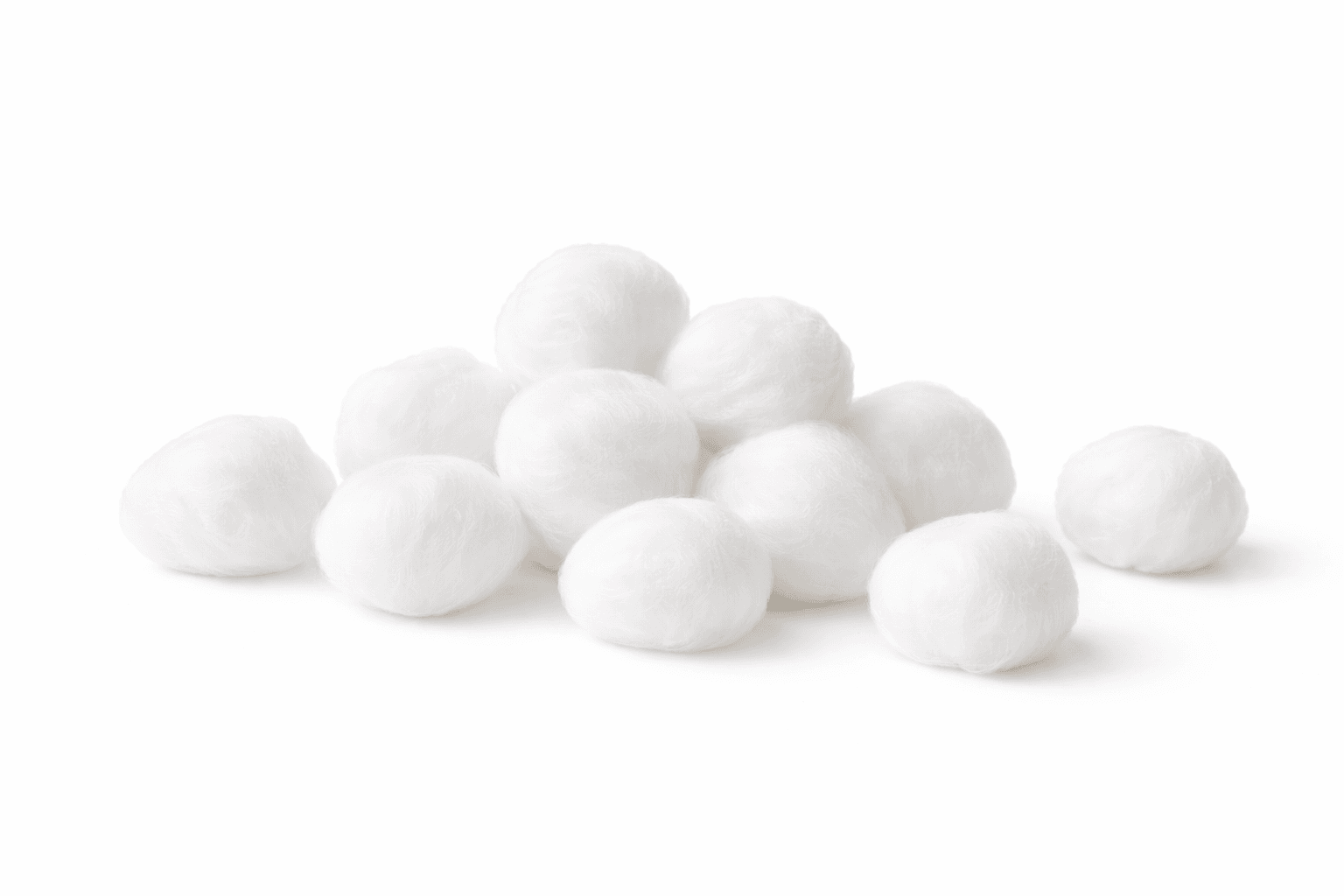 Cotton Ball Non-Sterile Large stacked together front view.