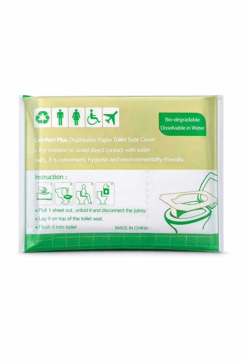 Disposable Toilet Seat Cove - Bedpan Cover, photo 2