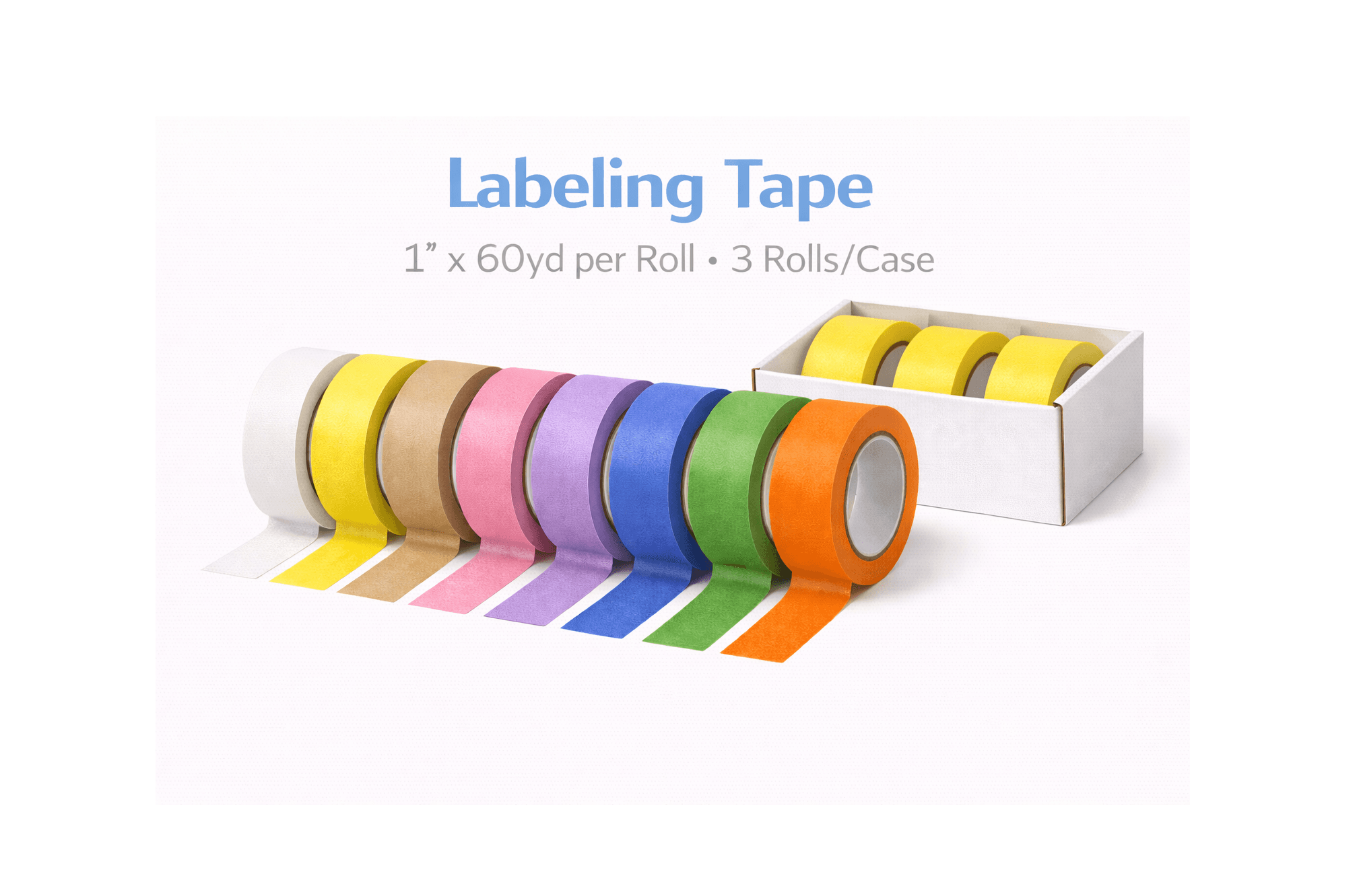 Labeling Tape, 1" x 60yd per Roll, photo 1