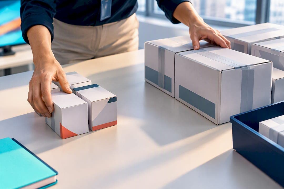 Healthcare buyer comparing anonymous supply shipments