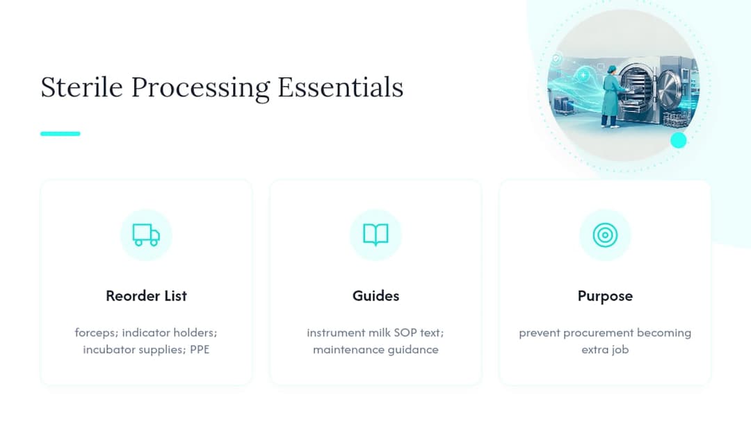 Practical Notes for Sterile Processing Teams — overview diagram