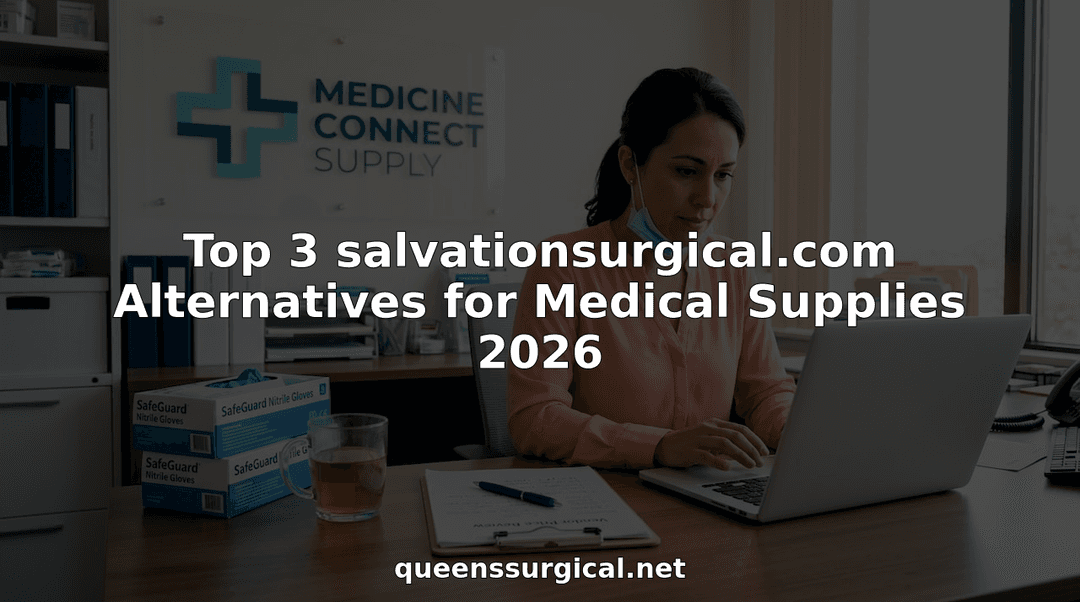 Procurement manager reviews medical supply orders