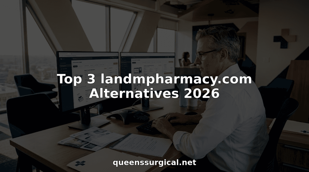 Procurement manager comparing medical supply options