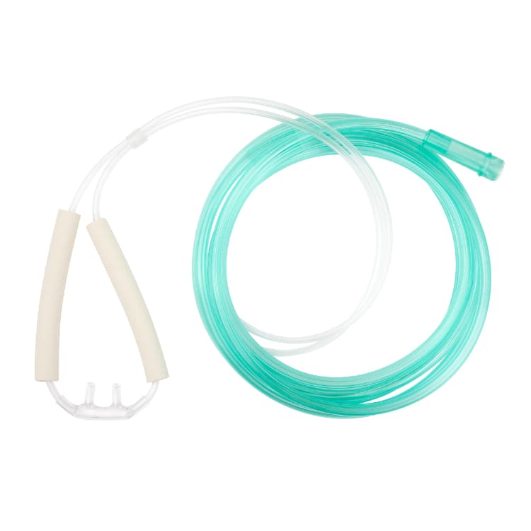 Nasal Oxygen Cannula Cushion Tip with Advantage Ear Foam in standard and pediatric sizes