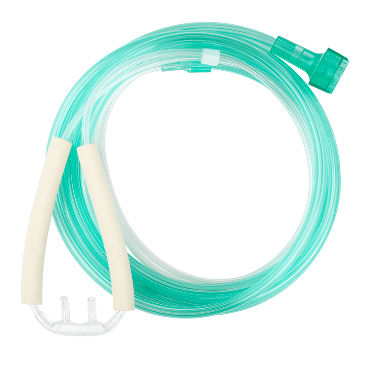 Nasal Oxygen Cannula Cushion Tip with Advantage Ear Foam in standard and pediatric sizes