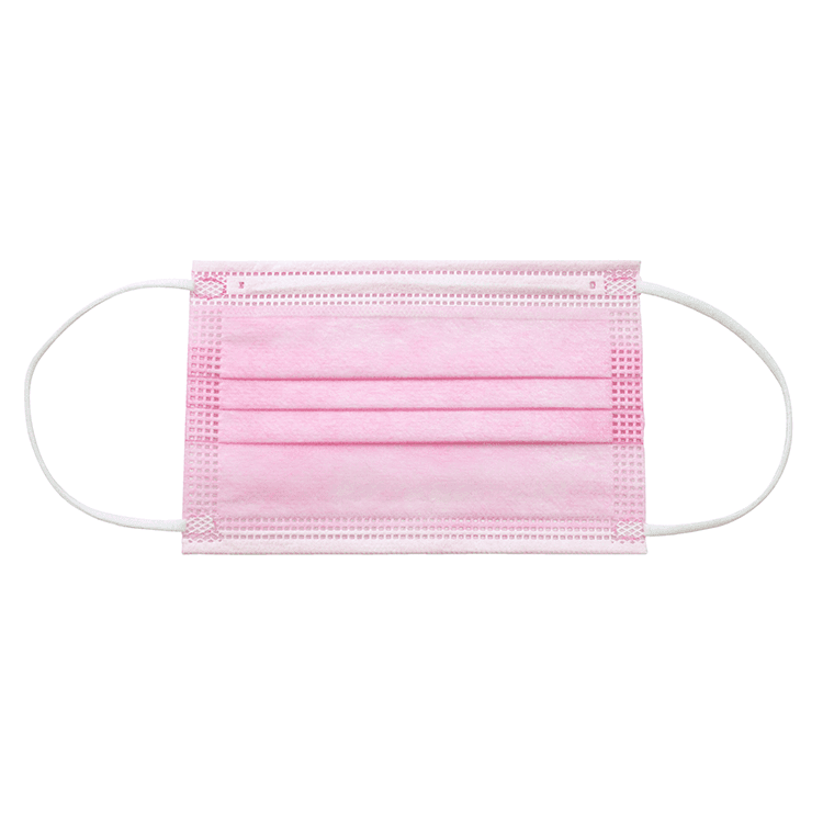 Child Face Mask Pink front view.