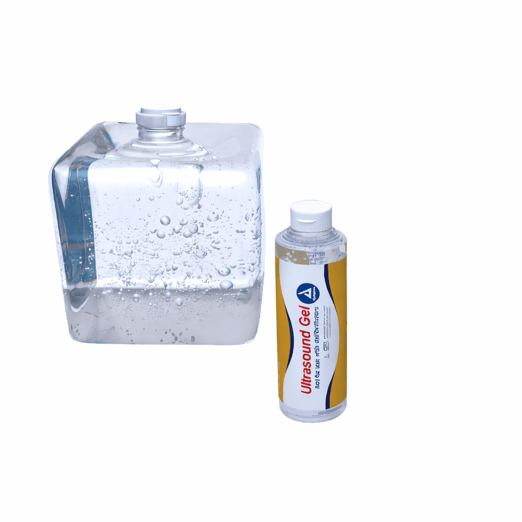 Clear Ultrasound Gel 8.5 oz and 1.3-gallon front view.