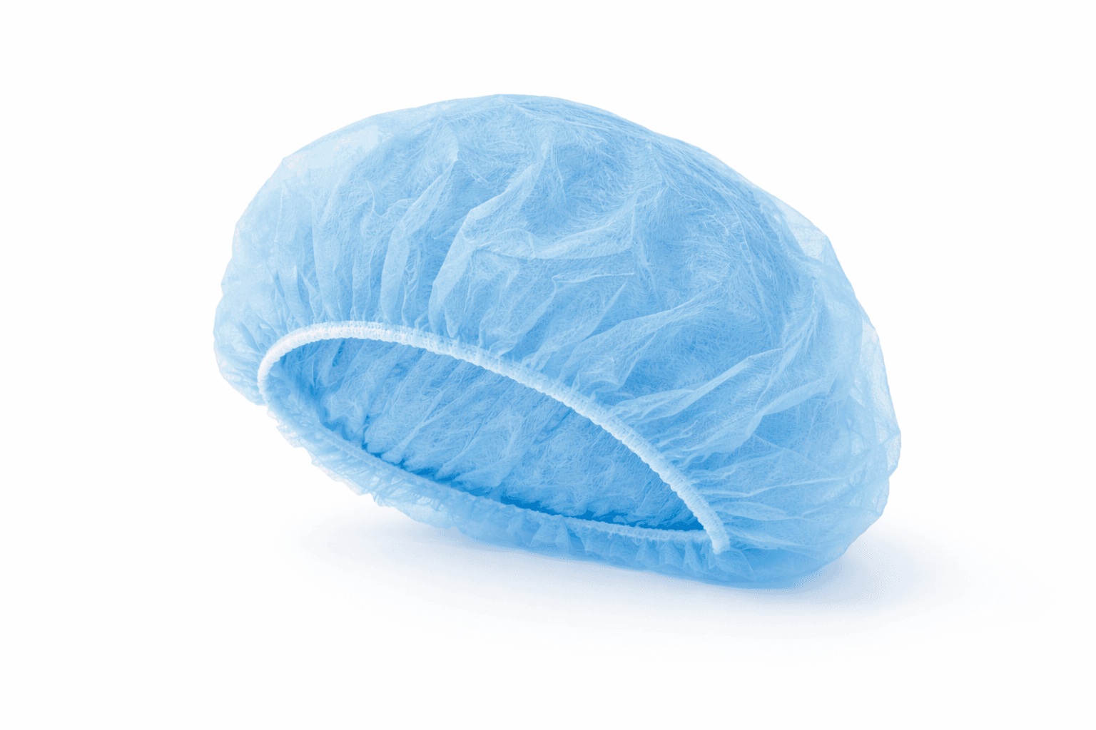 Bouffant Cap Blue front view.
