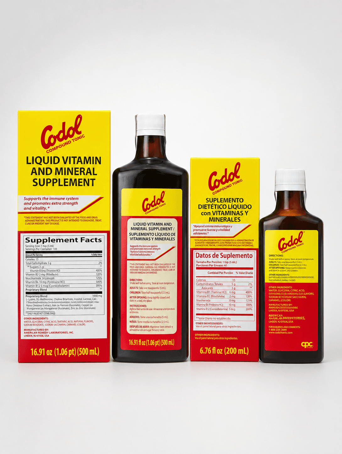 Codol Compound Tonic (500ml & 200ml), photo 1